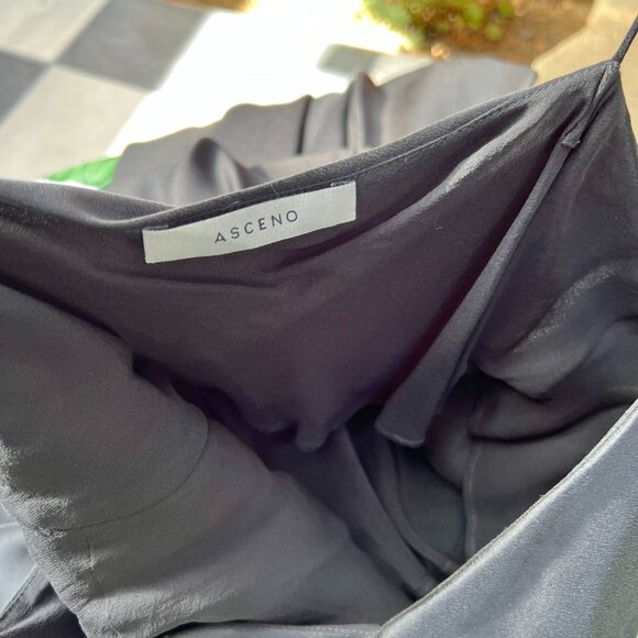 ASCENO Lyon Silk Satin Slip Dress Small - Picture 13 of 16